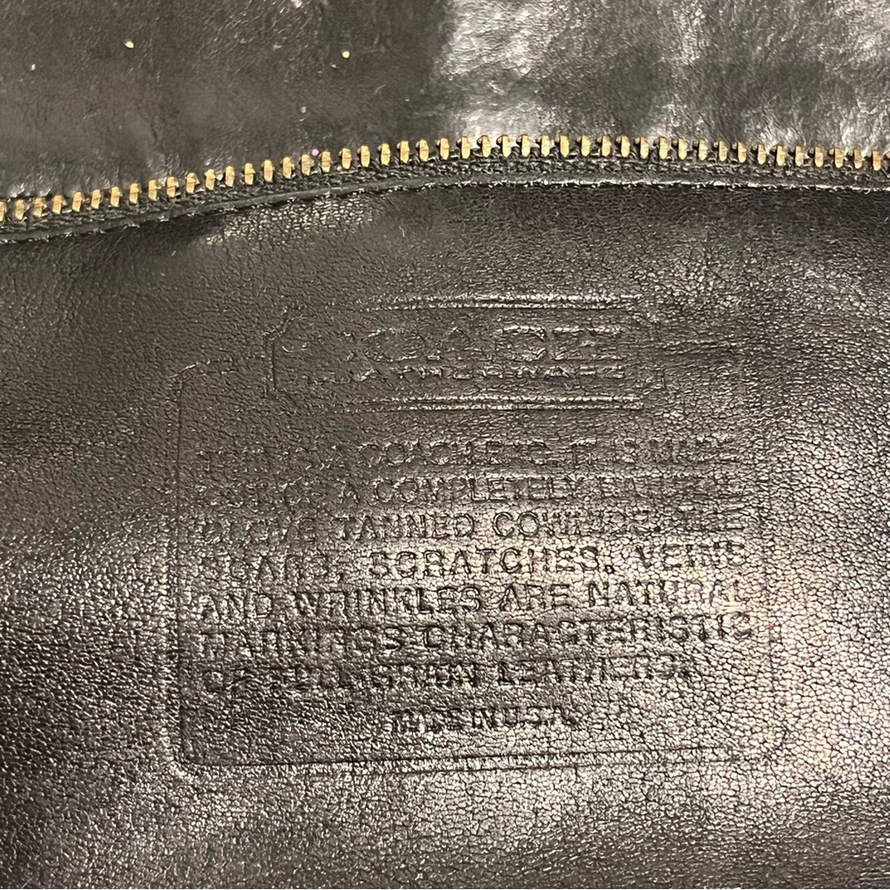 Coach Chic Lula’s Legacy Drawstring Shoulder Strap Bucket Leather Bag, Black - Picture 9 of 11
